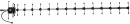 Antenna GSM YAGI 17-element, 16dB, N(F) + cable 25m