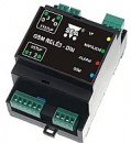 GSM RELÉ 3 - DIN (2tepl, 2DIn, 2DOut, nap. 230V, VF pro podříz. jedn.)