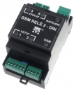  GSM RELÉ var. 2-DIN (2tepl, 2DIn, 2DOut 230V, nap. 230V)
